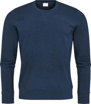 Mey Herren Sweatshirt blau Baumwolle & Mix unifarben
