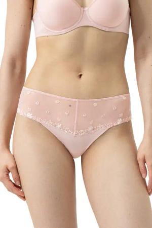 Mey Hipster Pretty Joan Rückseite nahtlos, zarte Tüll-Stickerei auf der Vorderseite