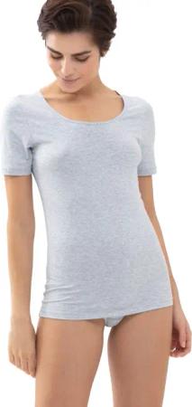 Mey Kurzarmshirt "Cotton Pure" Rundhalsausschnitt, Halbarm, Legere Passform