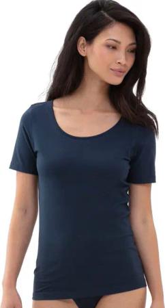 Mey Kurzarmshirt Cotton Pure Rundhalsausschnitt, Halbarm, Legere Passform