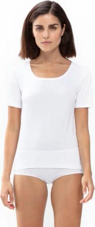 Mey Kurzarmshirt "Superfine Organic" Rundhals, schmale Passform, Halbarm