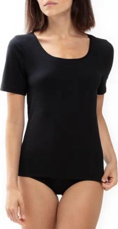 Mey Kurzarmshirt "Superfine Organic" Rundhals, schmale Passform, Halbarm