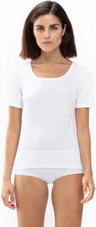 Mey Kurzarmshirt Superfine Organic Rundhals, schmale Passform, Halbarm