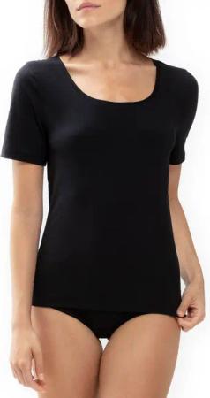 Mey Kurzarmshirt Superfine Organic Rundhals, schmale Passform, Halbarm