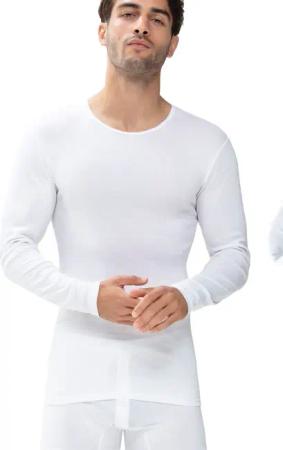 Mey Langarmshirt "Casual Cotton (K)" Elastischer Halsabschluss