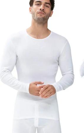 Mey Langarmshirt Casual Cotton (K) Elastischer Halsabschluss