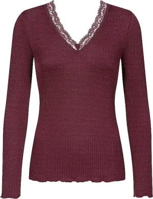 MEY Langarmshirt WOOL EXPRESSIVE beere | L