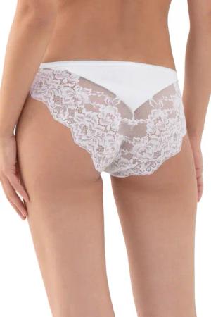 Mey Minislip "Orangic Cotton" Spitzenverzierung hinten
