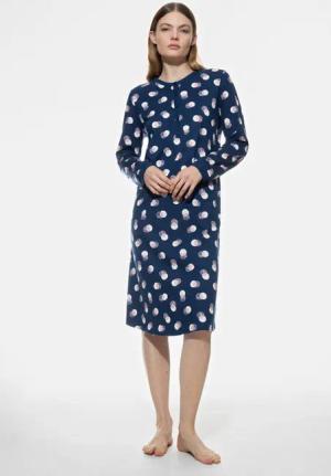 Mey Nachthemd Damen Serie Scribbled Dots Punkte-Print (1-tlg)