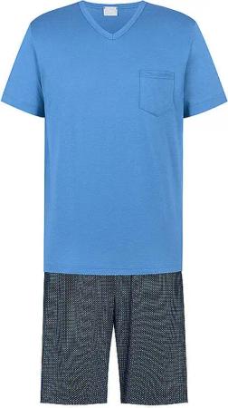 MEY Pyjama blau | S