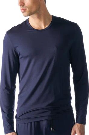 MEY Pyjama Langarmshirt JEFFERSON yacht blue dunkelblau | M