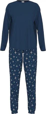 MEY Pyjama POLAR SKY dunkelblau | 46