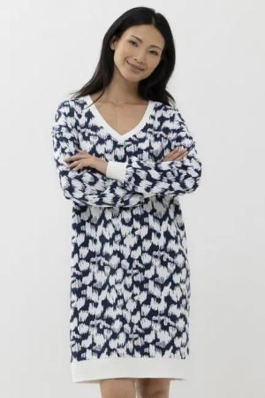 Mey Pyjamaoberteil Damen Serie Caren Ausgefallener Print (1-tlg)