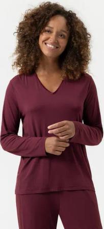 Mey Pyjamaoberteil Serie Pure Chic Uni (1-tlg) Basic Shirt, zeitloses Design, Modal-Mix, V-Neck