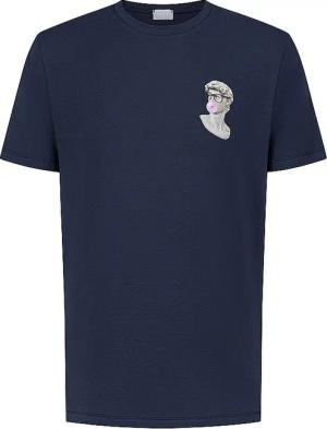 MEY Pyjamashirt MARBLE MUSE yacht blue blau | L