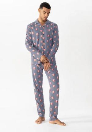 Mey Schlafanzug Herren Serie Lifebelt All-over-Print (2 tlg)