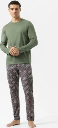 Mey Schlafanzug Serie Ornamental (2 tlg) Pyjama-Set, 100% Baumwolle, Made in Green, luxuriöser Glanz