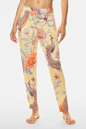 Mey Schlafhose Damen Serie Naela Paradiesischer Pfauenprint (1-tlg)