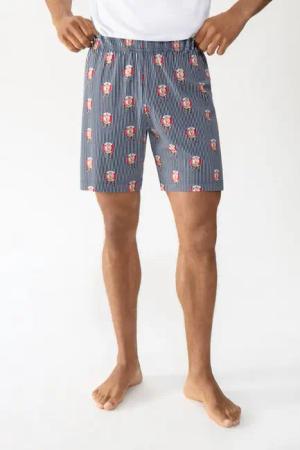 Mey Schlafhose Mey male Hose kurz Serie Lifebelt (1-tlg)