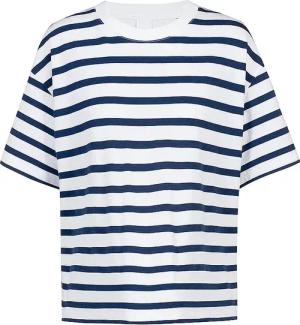 MEY T-Shirt BREEZY STRIPES blue zodiac dunkelblau | XS