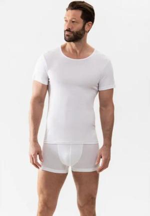 Mey T-Shirt Casual Cotton (K) Elastischer Halsabschluss