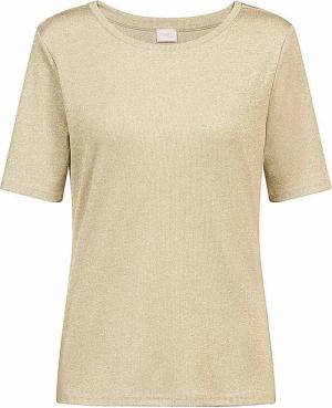 MEY T-Shirt SPARKLING RIB golden shine gold | XS