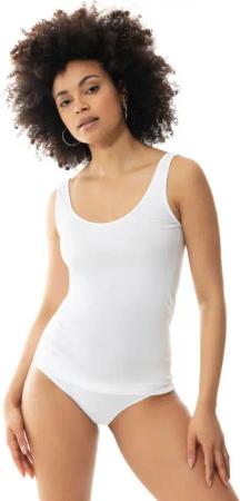 Mey Tanktop "Noblesse" ohne auftragende Seitennähte, Slim Fit, tiefer Rundhalsausschnitt