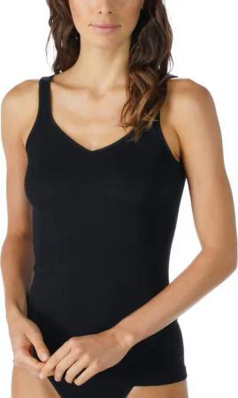 Mey Tanktop Noblesse schmale Passform, breite Träger, tiefer V-Ausschnitt