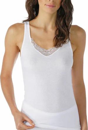 MEY Top mit Spitze (Weiss) weiss | 42