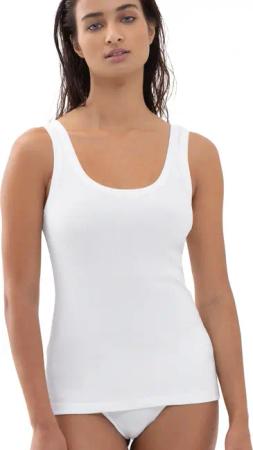 Mey Trägertop "Orangic Cotton" tiefer Rundhalsausschnitt, Feinripp, Baumwollmischung, atmungsaktiv