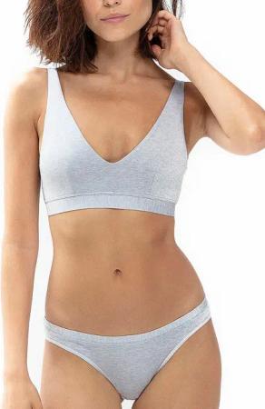 MEY Triangel BH ohne Bügel MOOD hellgrau melange grau | 70B
