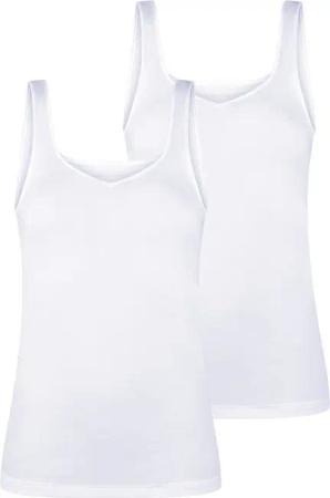 Mey Unterhemd 2er Pack 2000 (Spar-Set, 2-St) Unterhemd / Tanktop - Baumwolle - Tiefer V-Ausschnitt, Breite Träger