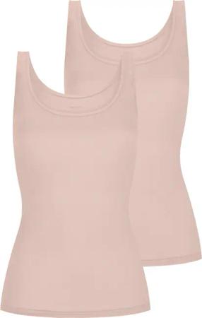 Mey Unterhemd "Superfine Organic" 2er Pack, breite Träger, tiefer Rundhalsausschnitt, Single Jersey, elastisch