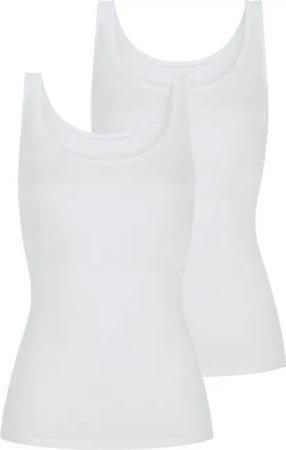 Mey Unterhemd Superfine Organic (2er Pack) breite Träger, tiefer Rundhalsausschnitt, Single Jersey, elastisch