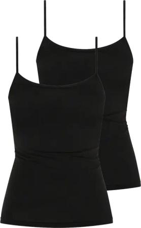 Mey Unterhemd "Superfine Organic" 2er Pack, feine Träger, Baumwollmischung, Single Jersey, atmungsaktiv