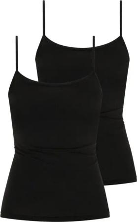 Mey Unterhemd Superfine Organic (2er Pack) feine Träger, Baumwollmischung, Single Jersey, atmungsaktiv