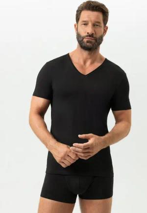 Mey Unterziehshirt Herren Serie Dry Cotton Uni (1-St) Baumwoll-Mix, V-Ausschnitt, Halbarm, atmungsaktiv, Single Jersey