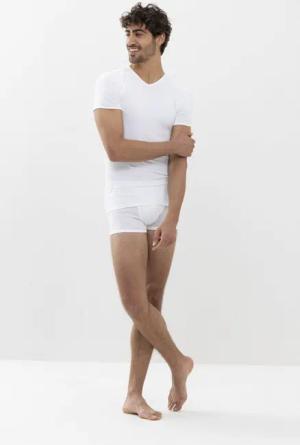 Mey Unterziehshirt Herren Serie Software Uni (1-St) Modal-Mix, V-Neck, Kurzarm, Feinripp, ohne Seitennähte