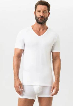 Mey Unterziehshirt Mey male Shirt Serie Dry Cotton Uni (1-St) Baumwoll-Mix, V-Ausschnitt, Halbarm, atmungsaktiv, Single Jersey