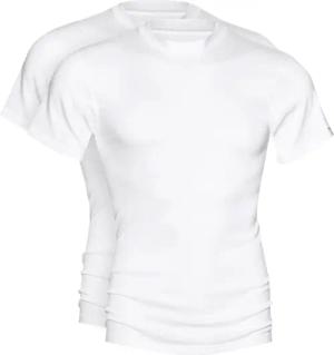 Mey Unterziehshirt "Noblesse" 2er-Pack, ohne Seitennähte, Feinripp, Rundhalsausschnitt, Kurzarm, atmungsaktiv