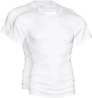 Mey Unterziehshirt Noblesse (2er-Pack) ohne Seitennähte, Feinripp, Rundhalsausschnitt, Kurzarm, atmungsaktiv