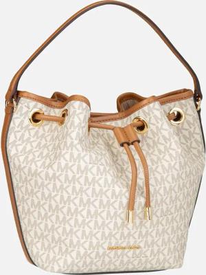 Michael Kors - Avery MD Bucket MSGR MK Sig Vanilla/Acorn - Bucket Bag  , 6 l