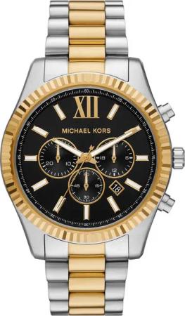 MICHAEL KORS Chronograph LEXINGTON MK9207, Quarzuhr, Armbanduhr, Herrenuhr, Edelstahlarmband, analog, Tag