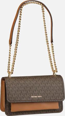 Michael Kors - Claire LG Shoulder MK Sig Brown/Acorn - Umhängetasche  ,