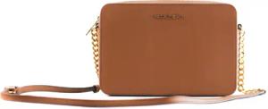 Michael Kors Femme Jet Set Large East West Saffiano Leather Crossbody Bag Handbag (Luggage Solid/Gold)
