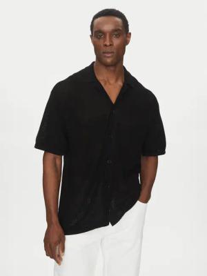 Michael Kors Hemd CS560FPFE5 Schwarz Regular Fit