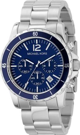 Michael Kors Herrenuhr Quartz Silber Blau