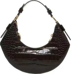 Michael Kors Hobo Bags - Croc-Embossed Handbag - Gr. unisize - in Schwarz - für Damen