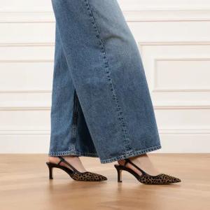 Michael Kors Hohe Schuhe - Alora Mid Sling - Gr. 38 (EU) - in Leopardfarben - für Damen