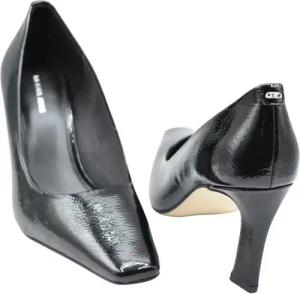 Michael Kors Hohe Schuhe - Black Pointed Toe Pumps With Metallic Detail - Gr. 9_5 - in Schwarz - für Damen